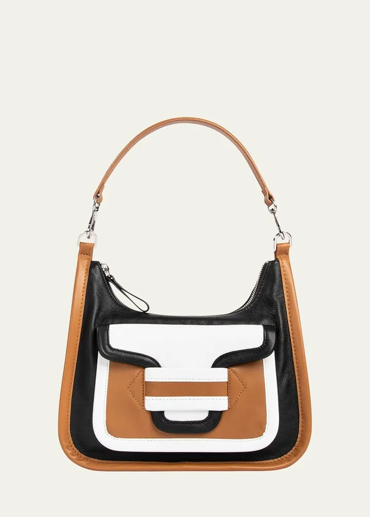 Alph Day Colorblock Zip Shoulder Bag