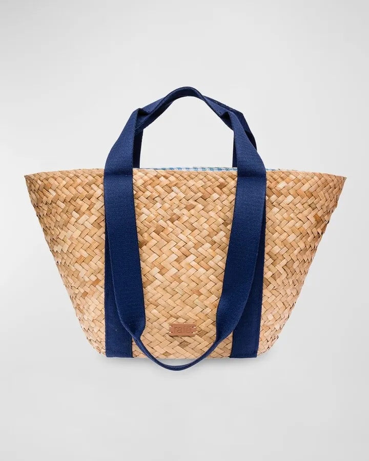 Anna Double-Straps Straw Tote Bag