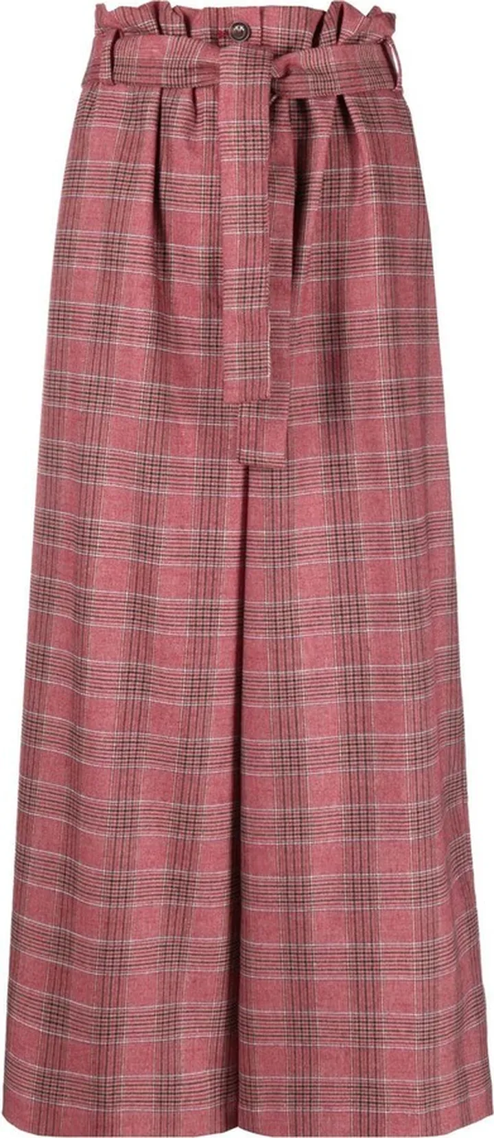 Check Cropped Trousers