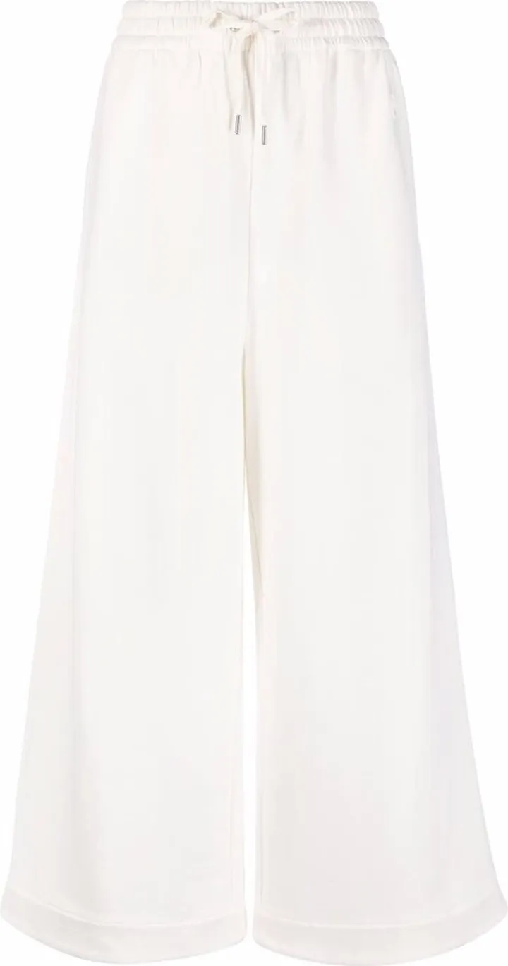 Organic-Cotton Wide Track Pants