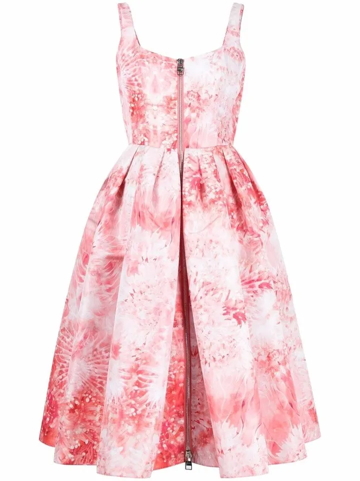 Printed Flared Dress