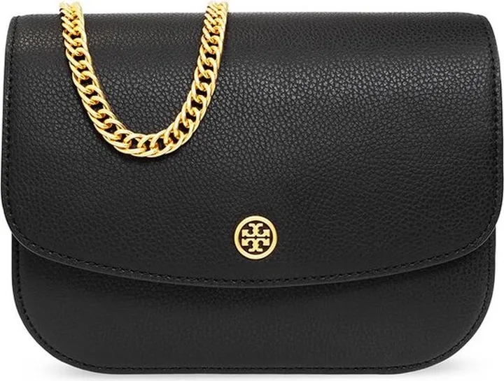 Tory Burch Logo Plaque Chain-Linked Crossbody Bag