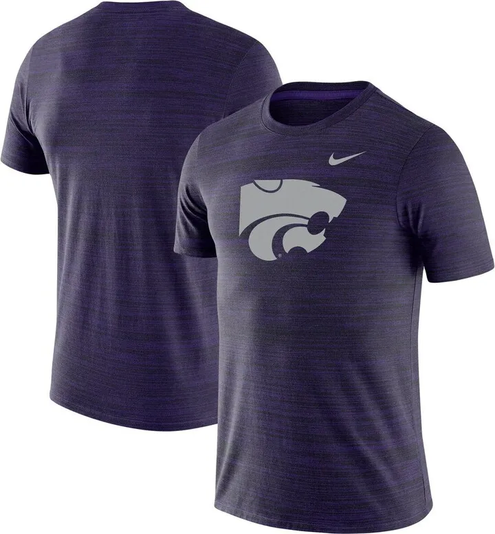 Men's Nike Purple Kansas State Wildcats Team Logo Velocity Legend Performance T-shirt