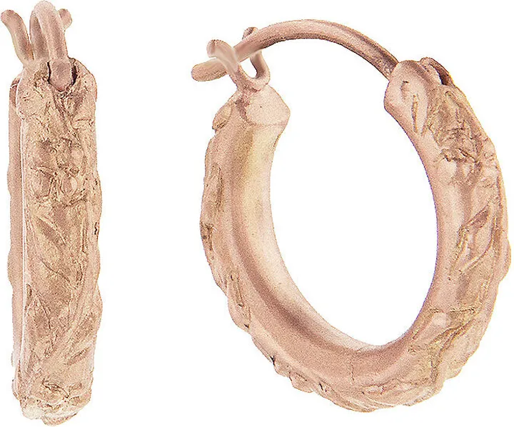 Dogwood Rose Gold Hoop Earrings