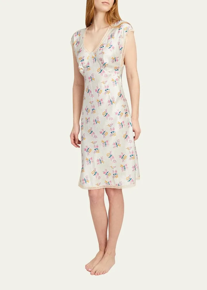 Cordelia Floral-Print Nightgown