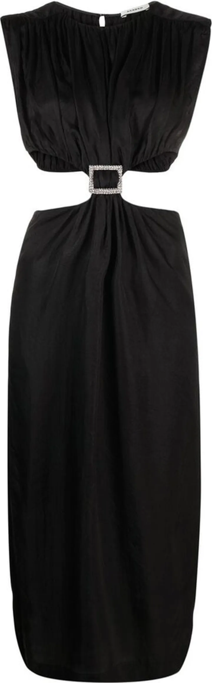 Plaza cut-out sleeveless midi dress