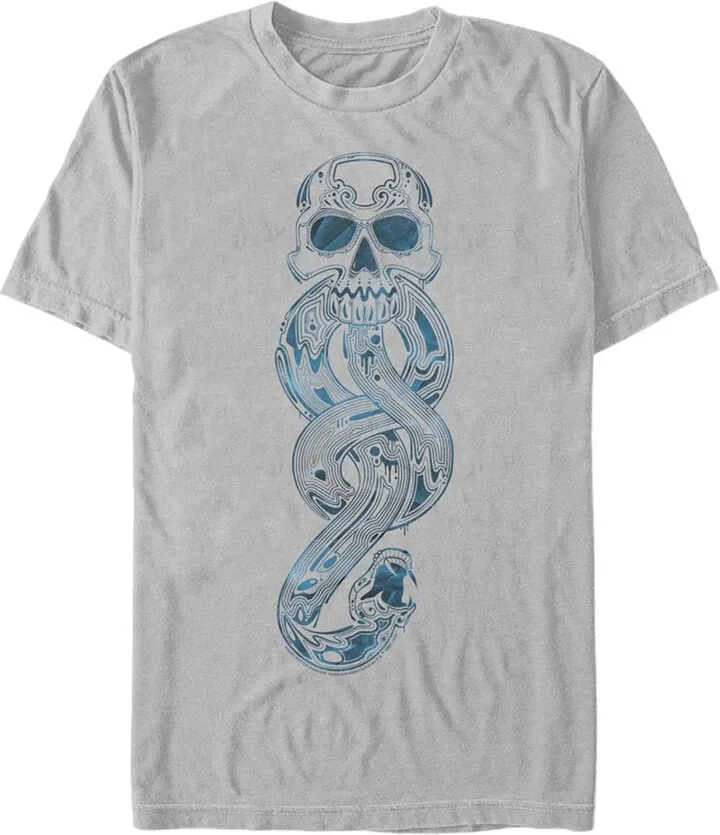Men's Harry Potter Dark Mark T-Shirt - Silver - 3X Large