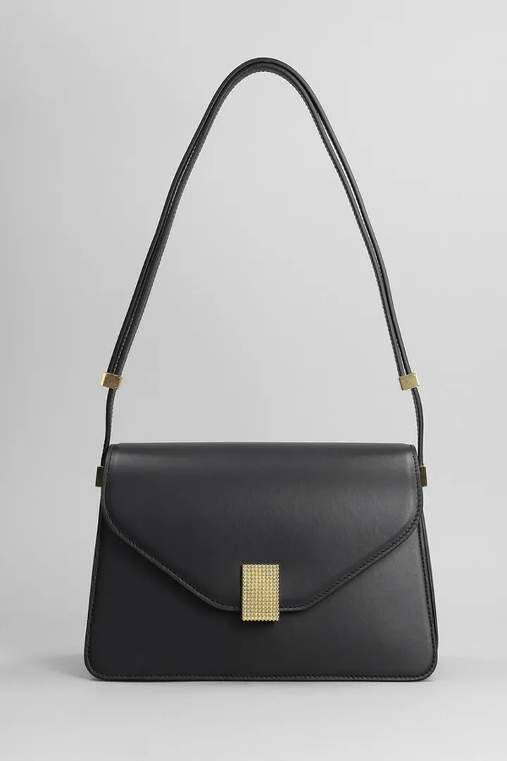 Shoulder Bag In Black Leather