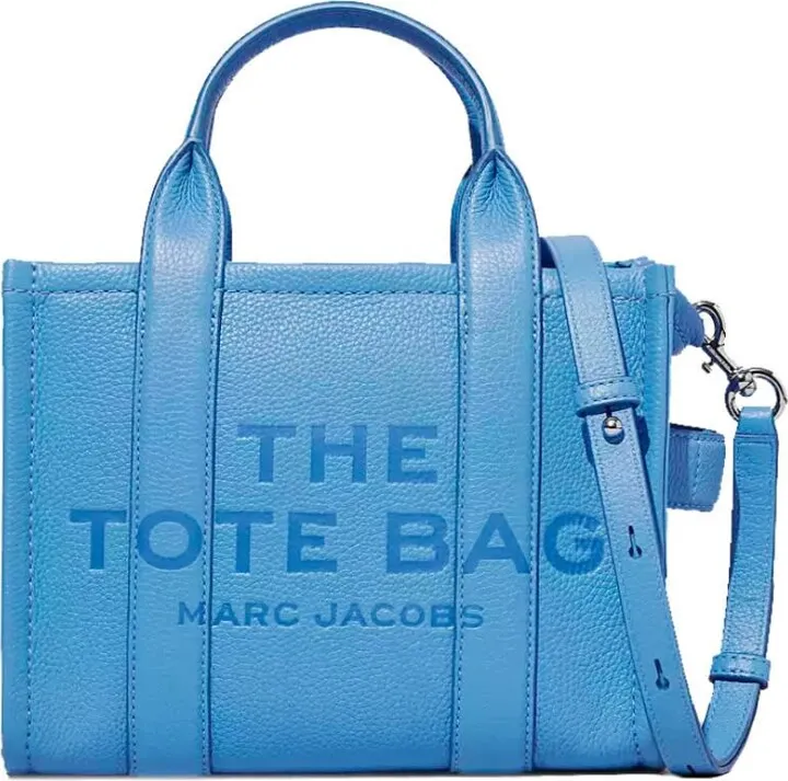 Marc Jacobs The Leather Mini Tote Light Blue Handbag