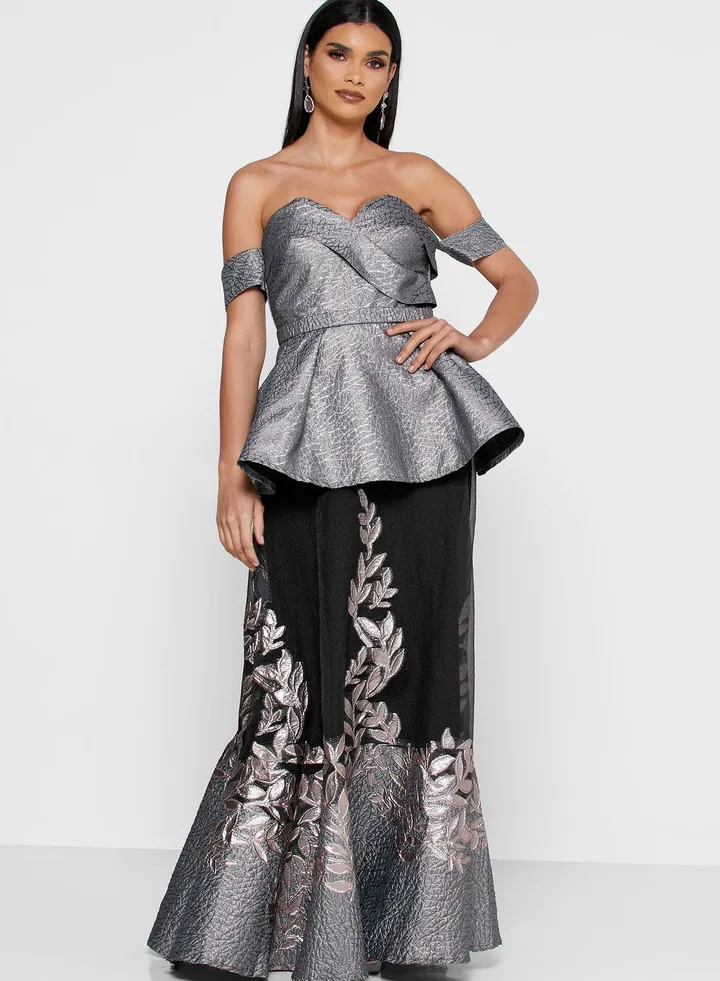 Sweetheart Neckline Peplum Dress