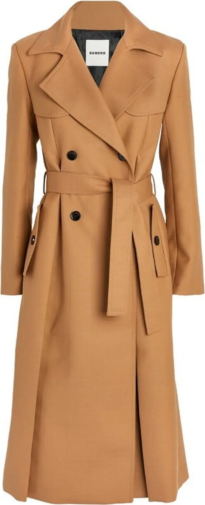 Sandro Wool-Blend Trench Coat