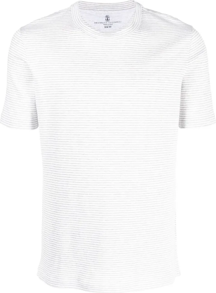striped short-sleeved T-shirt