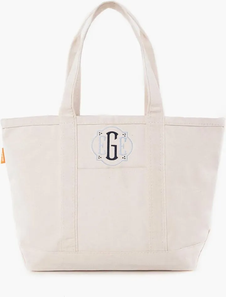 Natural Medium Boat Tote