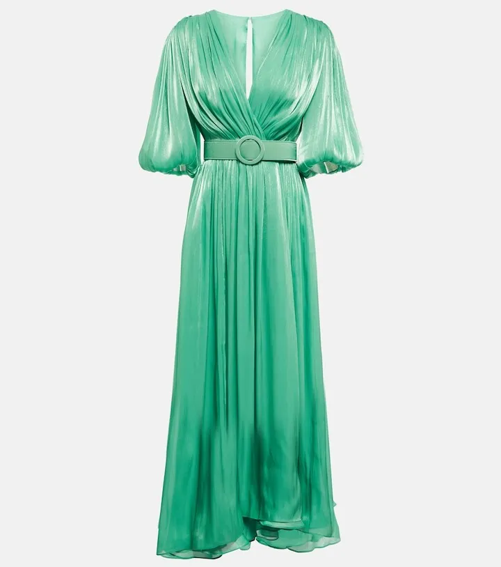 Brennie georgette midi dress