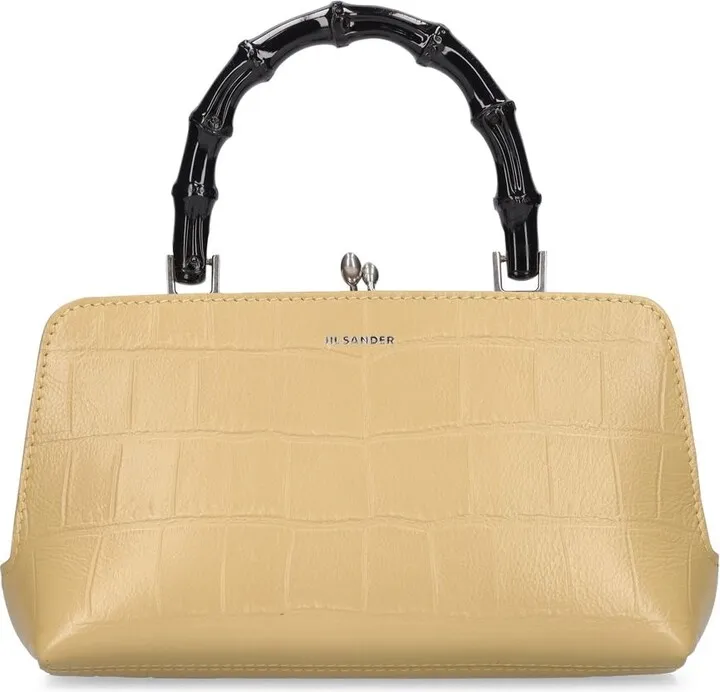 Mini Goji bamboo croc embossed bag