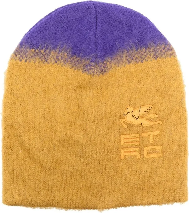 Two-Tone Knitted Beanie