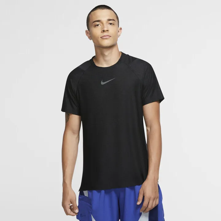 Men's Nike Pro Short-Sleeve Top in Black