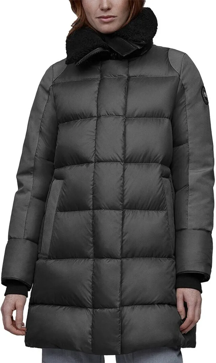Canada Goose Altona Black Label Leather-Trim Down Parka