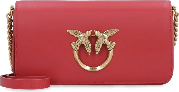 Love Click Leather Mini Crossbody Bag