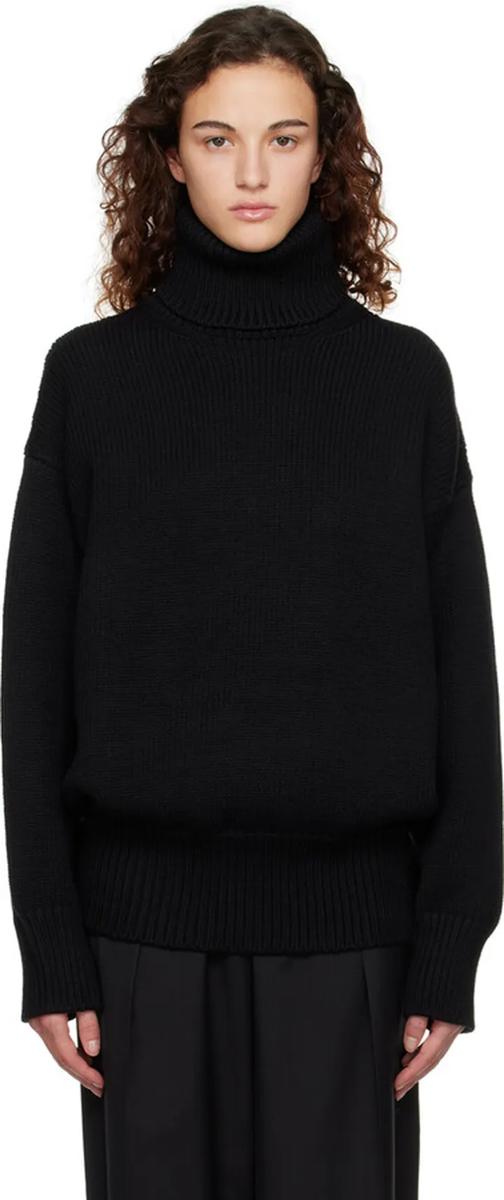 The Row Black Ludo Turtleneck