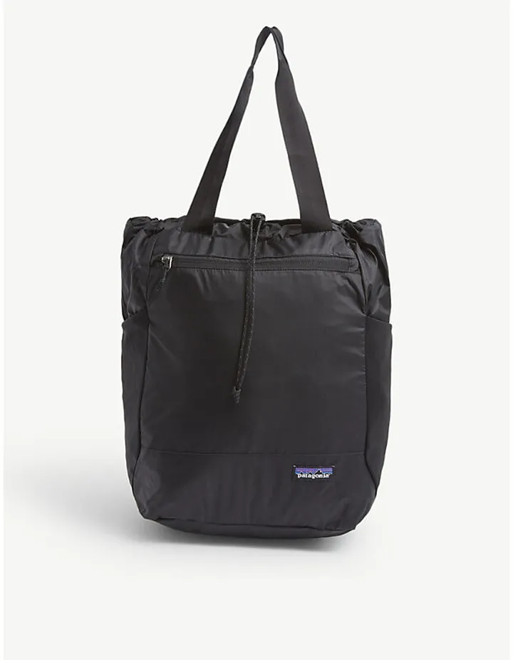 Womens Black Ultralight Black Hole Recycled Nylon Tote bag