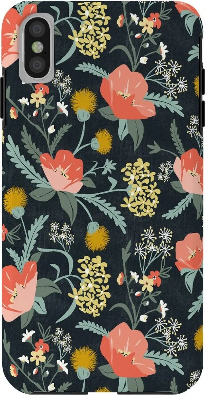 Heather Dutton Poppy Meadow Midnight Tough iPhone XS MAX Case - Society6