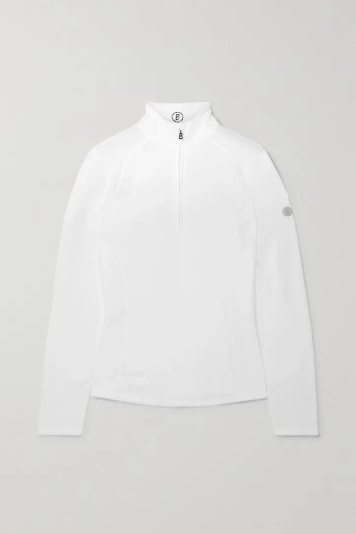Bogner - Madita Fleece Turtleneck Top - White