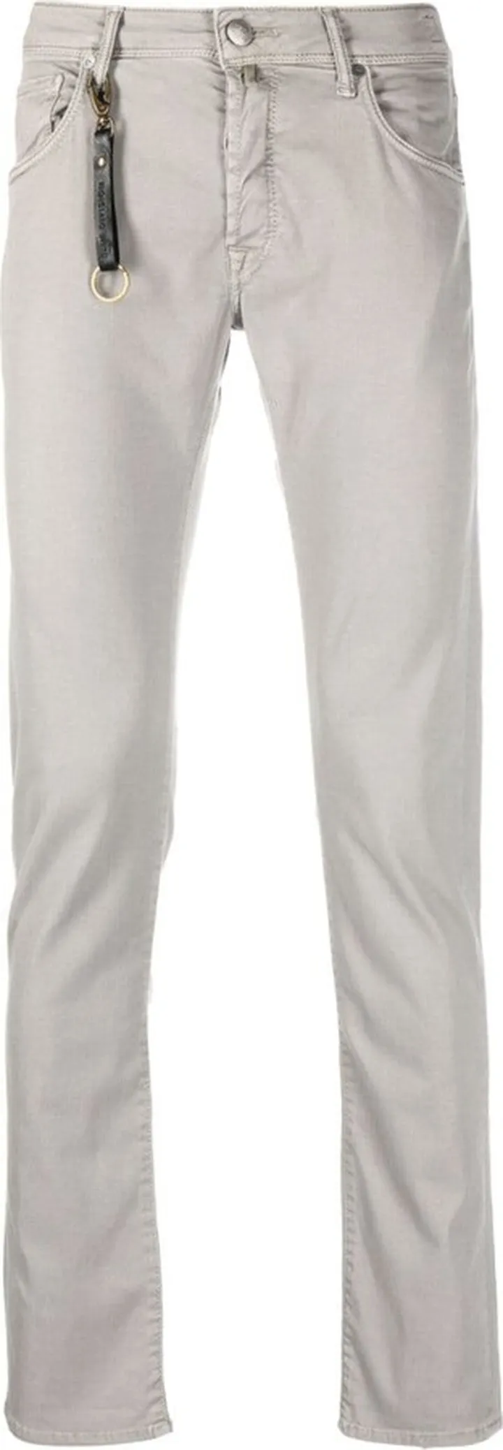 Low-Rise Slim-Cut Trousers