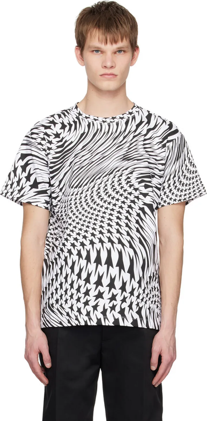 Mugler Black & White Star T-Shirt