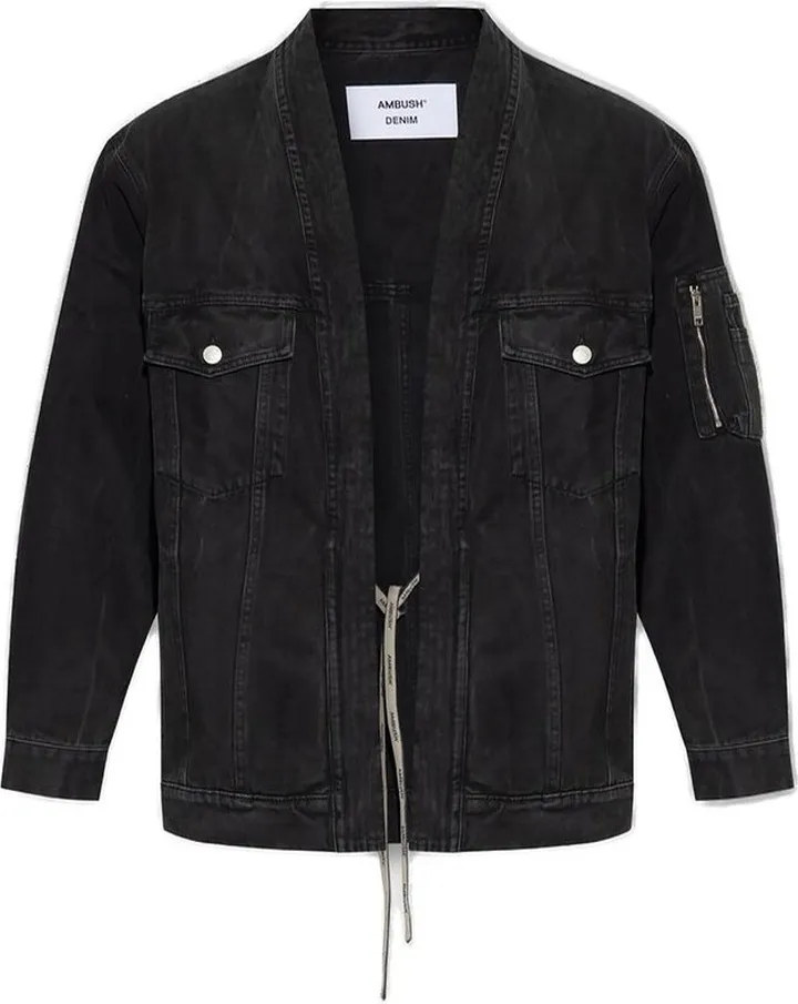 Ambush Kimono-Style Tied Denim Jacket