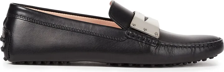 Gommino embellished leather loafers