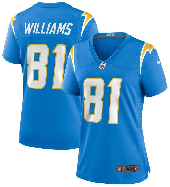 Women's Nike Mike Williams Powder Blue Los Angeles Chargers Game Jersey