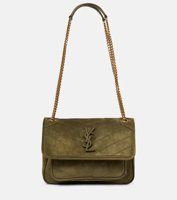 Niki Baby velvet shoulder bag