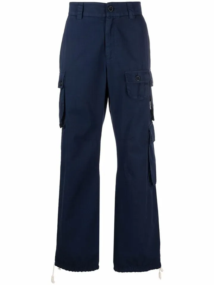 Straight-Leg Cargo Trousers