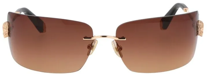 Philipp Plein Logo Engraved Square-Frame Sunglasses
