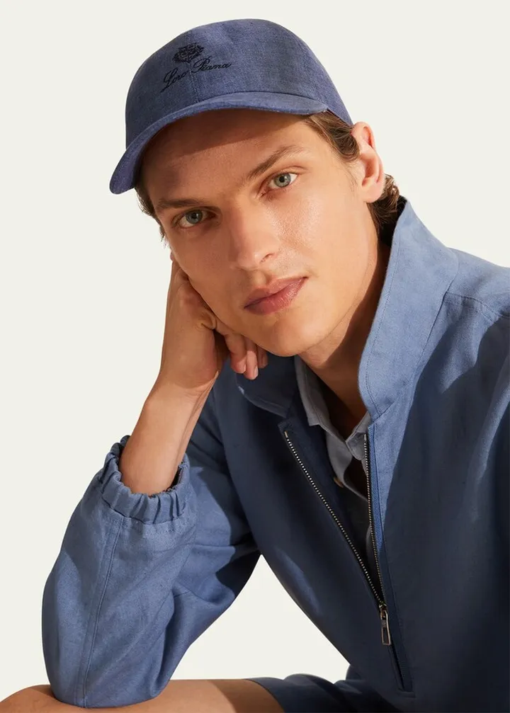 Men's Linen 6-Panel Baseball Hat