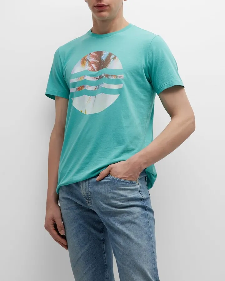 Men's Faded Palm Waves T-Shirt