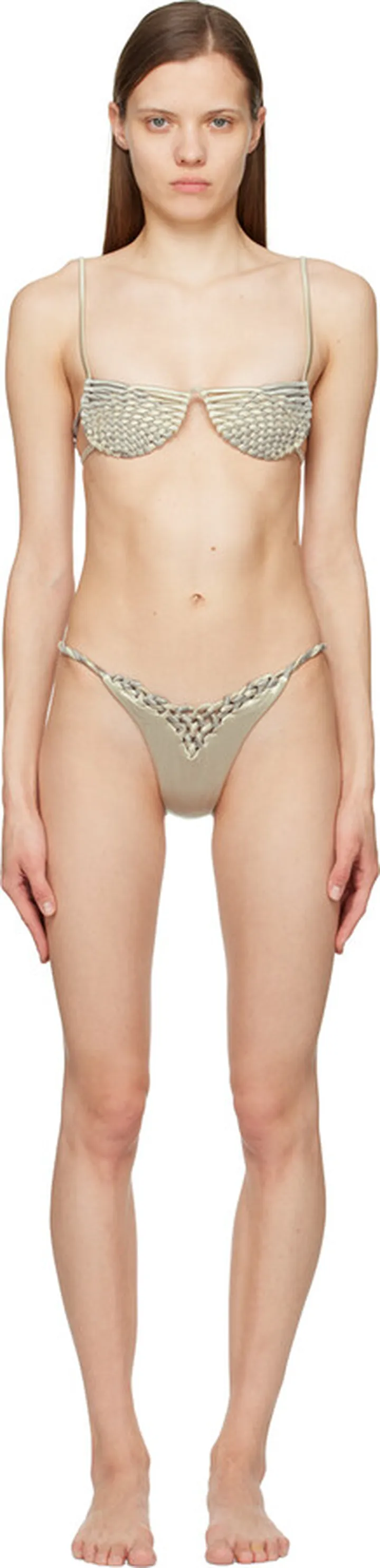 Isa Boulder Silver Braid Bikini