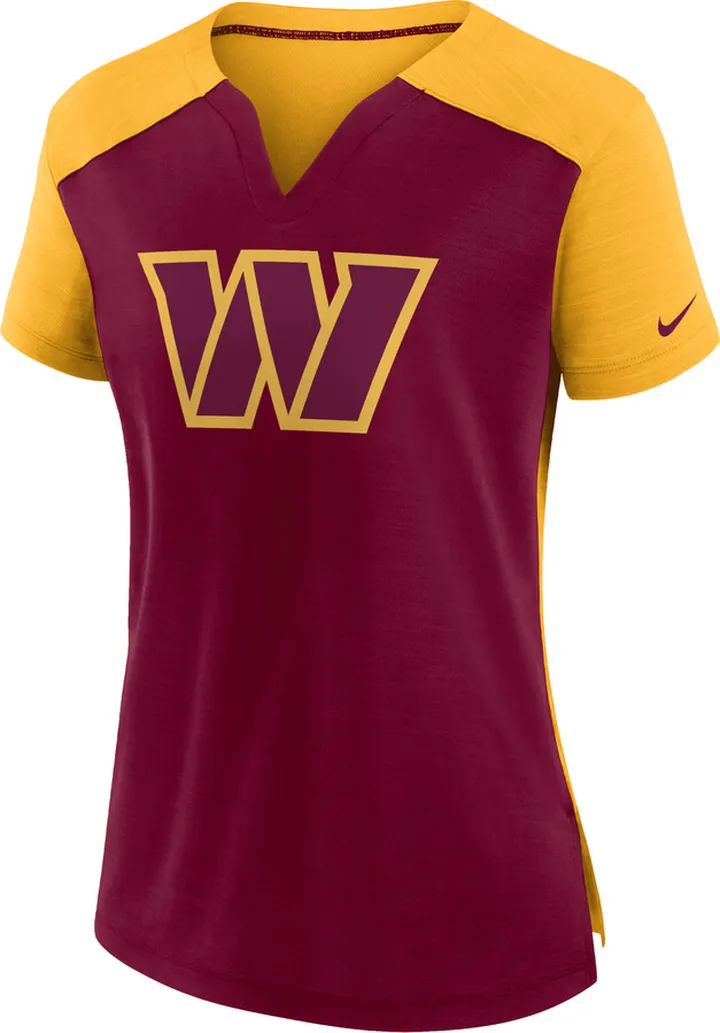 Nike Women's Dri-FIT Exceed (NFL Washington Commanders) T-Shirt in Red