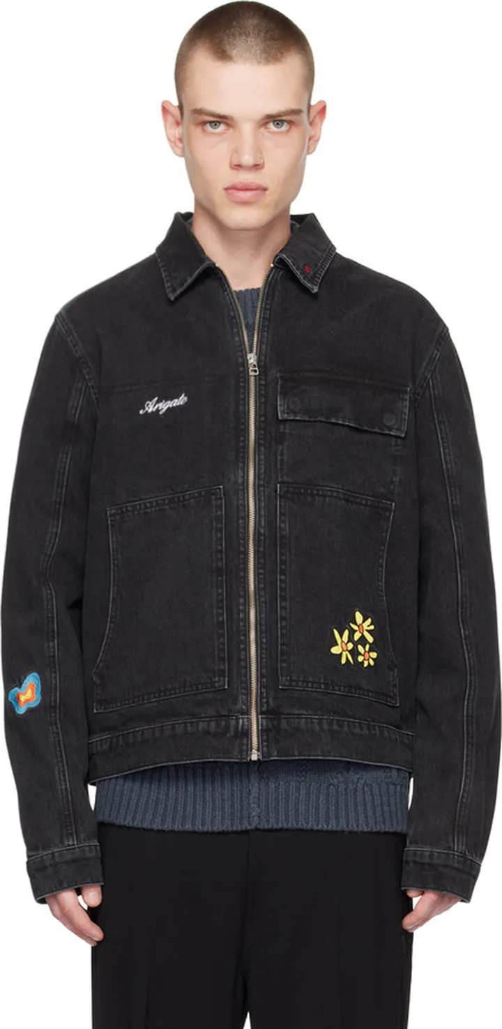 Axel Arigato Black Beam Denim Jacket