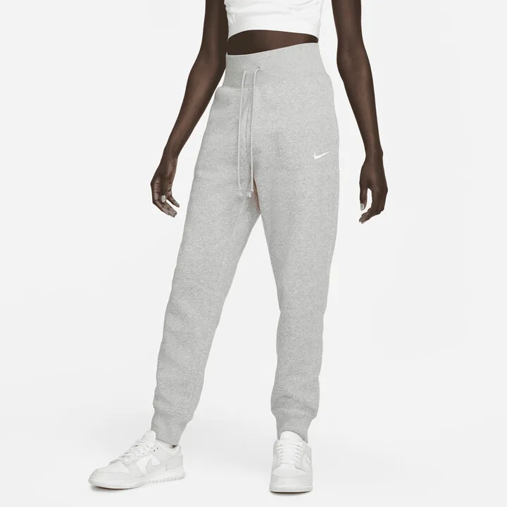 Women's Nike Sportswear Phoenix Fleece High-Waisted Jogger Pants in Grey