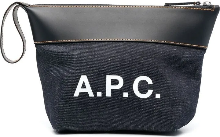 Logo-Print Clutch Bag