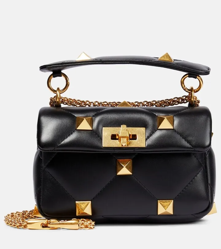 Roman Stud Small leather shoulder bag