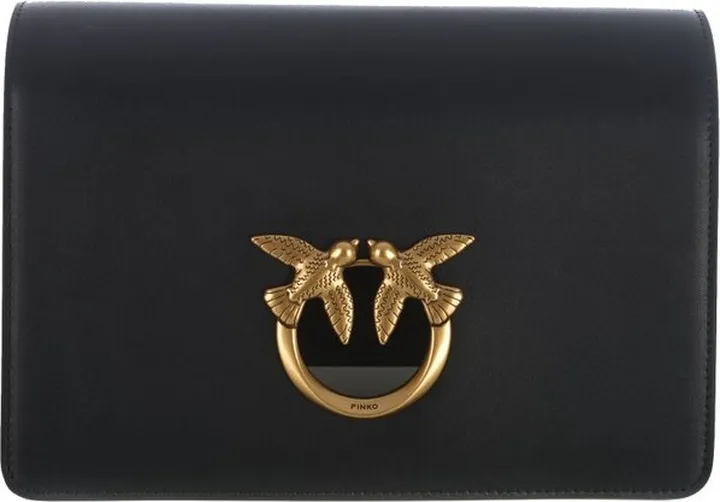 Pinko Love Flap Chain-Linked Shoulder Bag