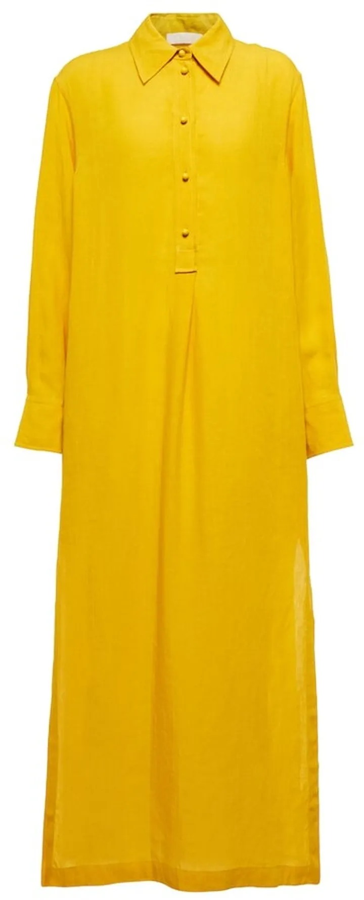 Linen shirt dress