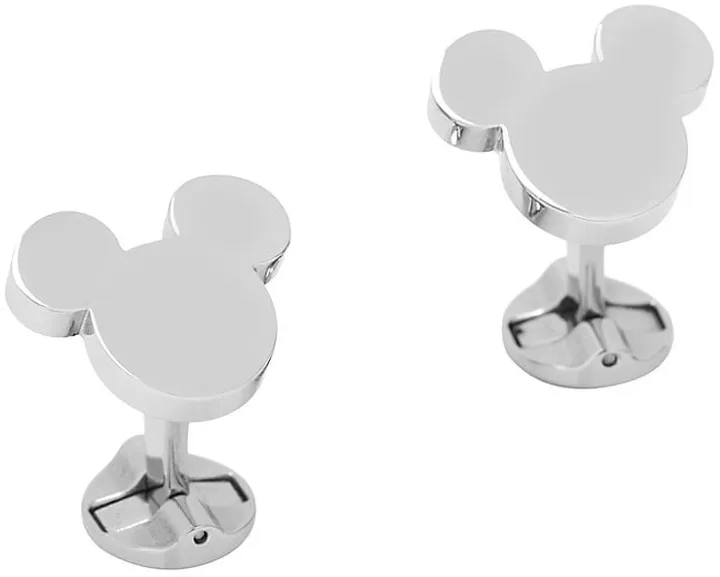 Disney Stainless Steel Mickey Mouse Silhouette Cufflinks