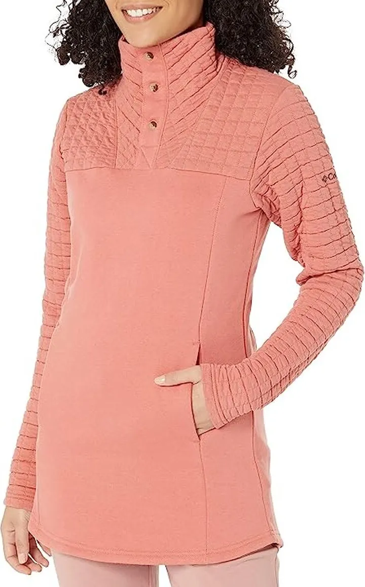 Columbia Sunday Summit II Tunic (Dark Coral) Women's Clothing