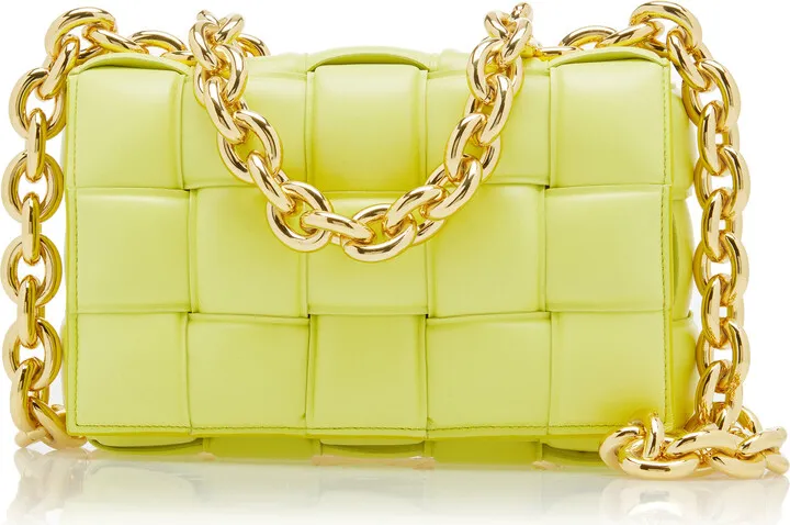 Women's The Chain Padded Cassette Leather Bag