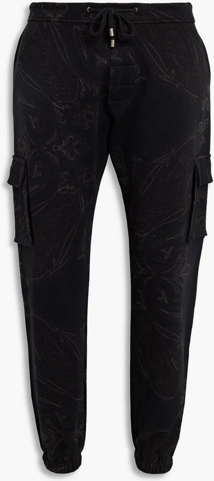Paisley-print cotton-blend jersey sweatpants