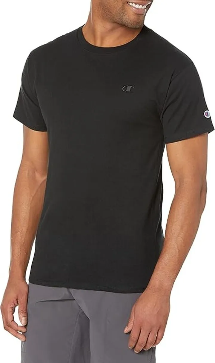 Champion Classic Jersey Tee (Black) Men's T Shirt